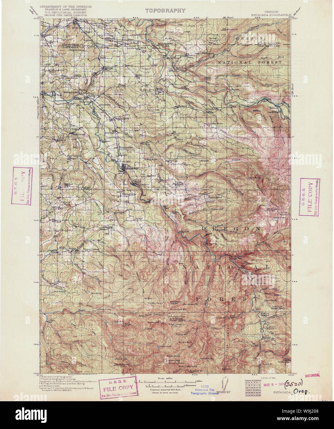 Estacada oregon map hires stock photography and images Alamy
