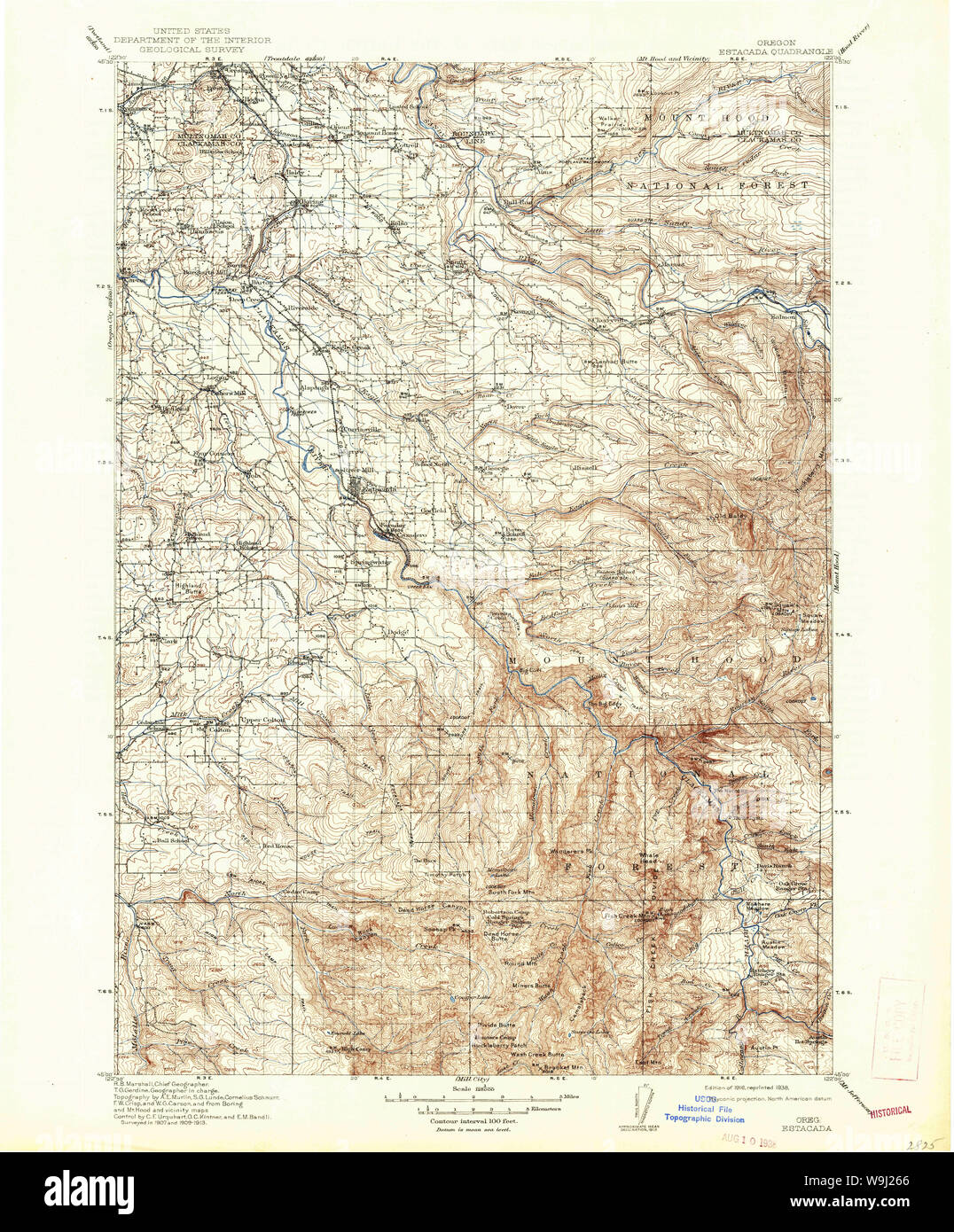 Map of estacada oregon hires stock photography and images Alamy