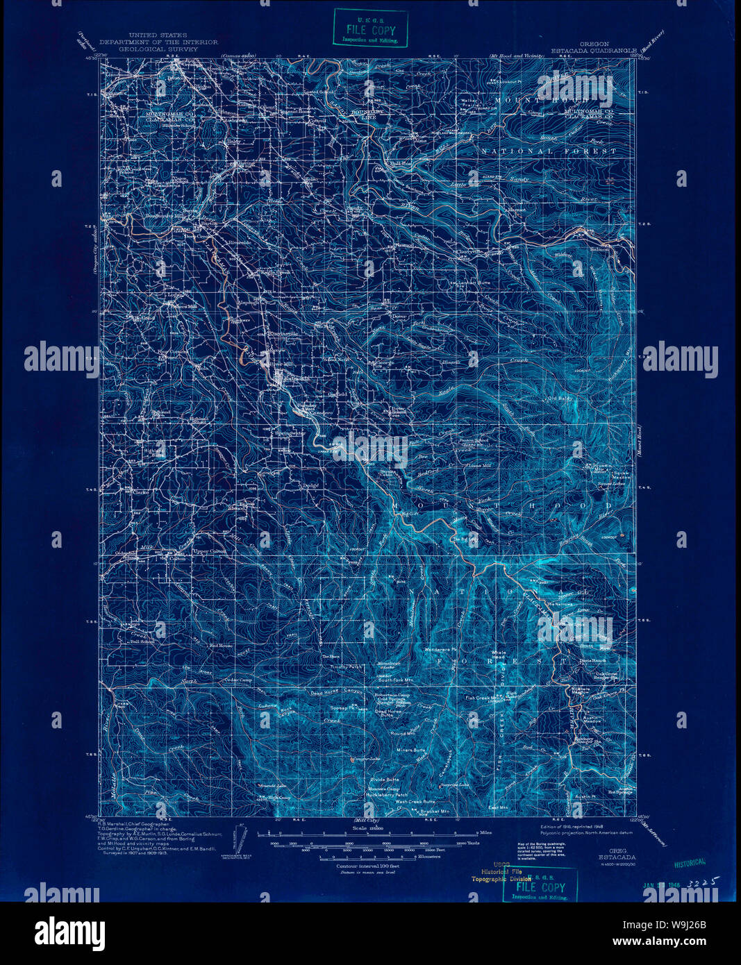Map of estacada hires stock photography and images Alamy