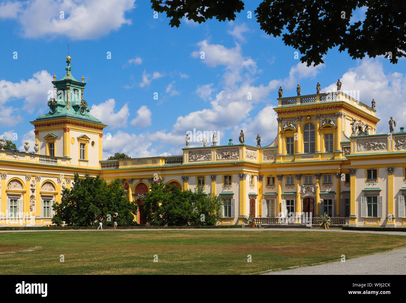 Royal Wilanow Palace in Warsaw. Residence of King John III Sobieski Stock Photo