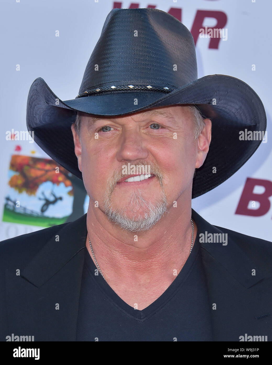 Burbank, United States. 13th Aug, 2019. BURBANK, LOS ANGELES, CALIFORNIA, USA - AUGUST 13: Singer Trace Adkins arrives at the Los Angeles Premiere Of Forrest Films' 'Bennett's War' held at the Steven J. Ross Theater at Warner Bros. Studios on August 13, 2019 in Burbank, Los Angeles, California, United States. ( Credit: Image Press Agency/Alamy Live News Stock Photo