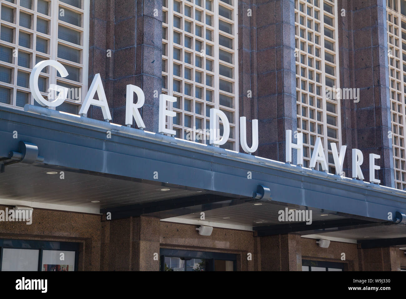 The Gare Du Havre Sign On The Railway Station At Le Havre Normandy 