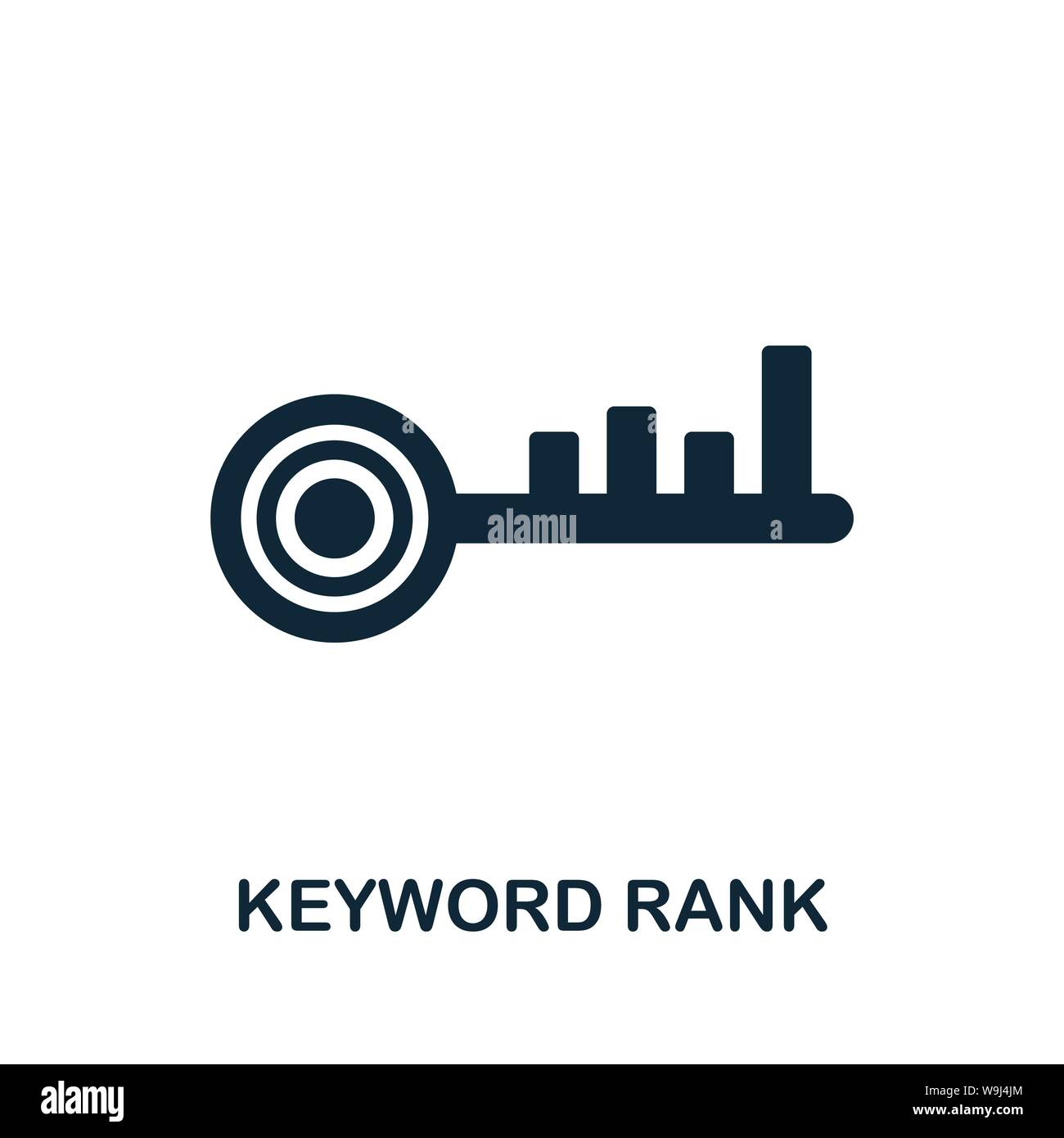 https www alamy com keyword rank vector icon symbol creative sign from seo and development icons collection filled flat keyword rank icon for computer and mobile image264086220 html