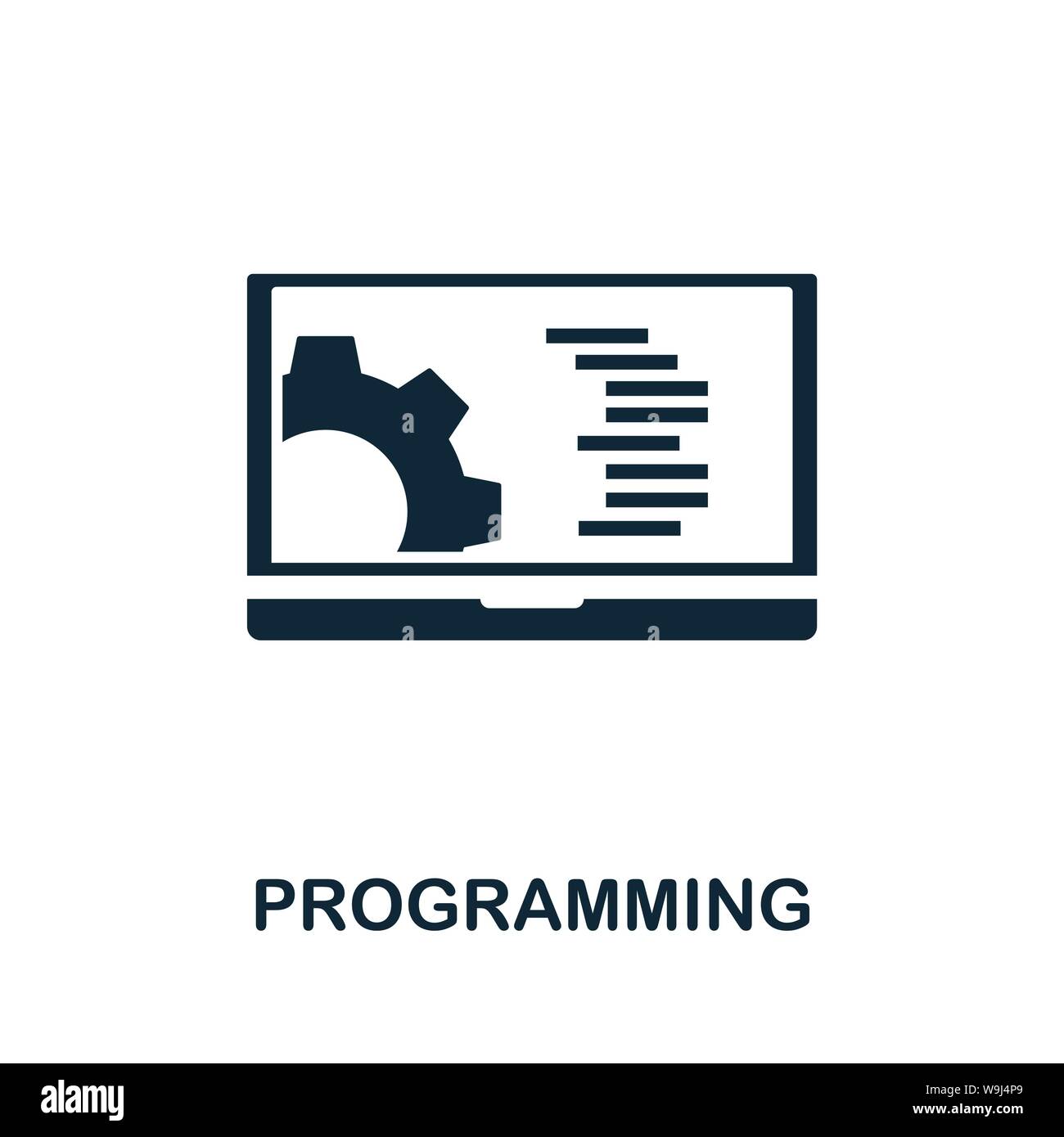 Programming vector icon symbol. Creative sign from seo and development ...