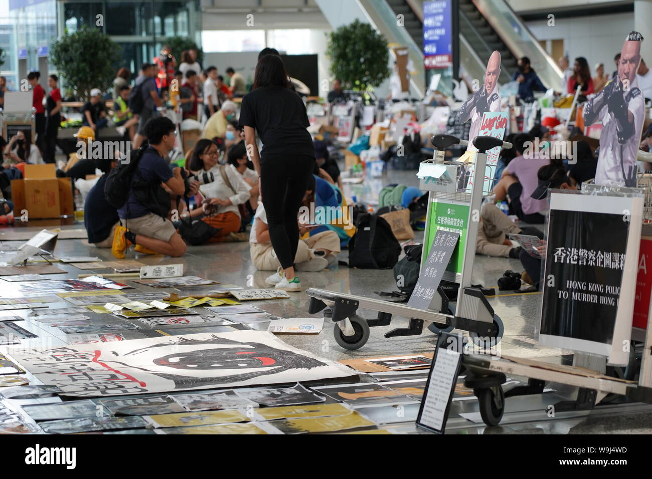 Hong Kong China Aug 14 2019 Anti Extradition Bill Protest In