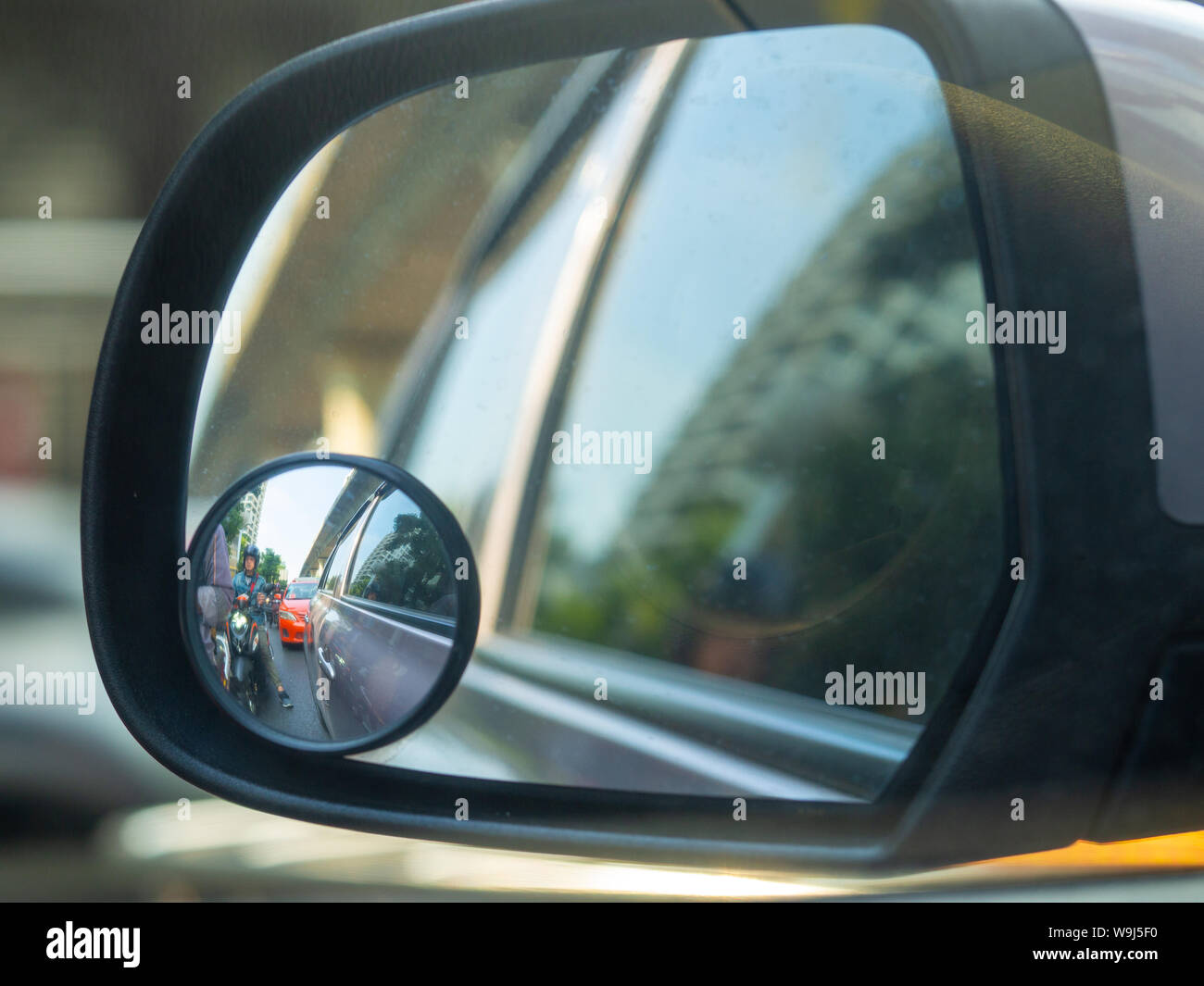 side rearview mirror on car Stock Photo Alamy