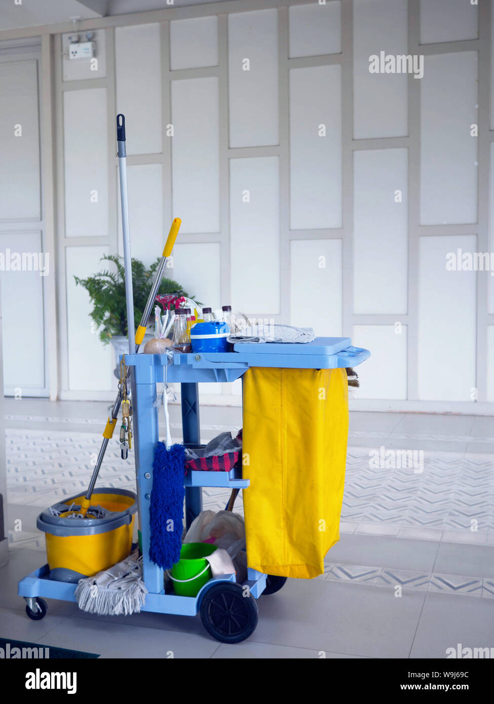 Cart Cleaning tool ,mop and holder broom keep tools at hand, Bucket and