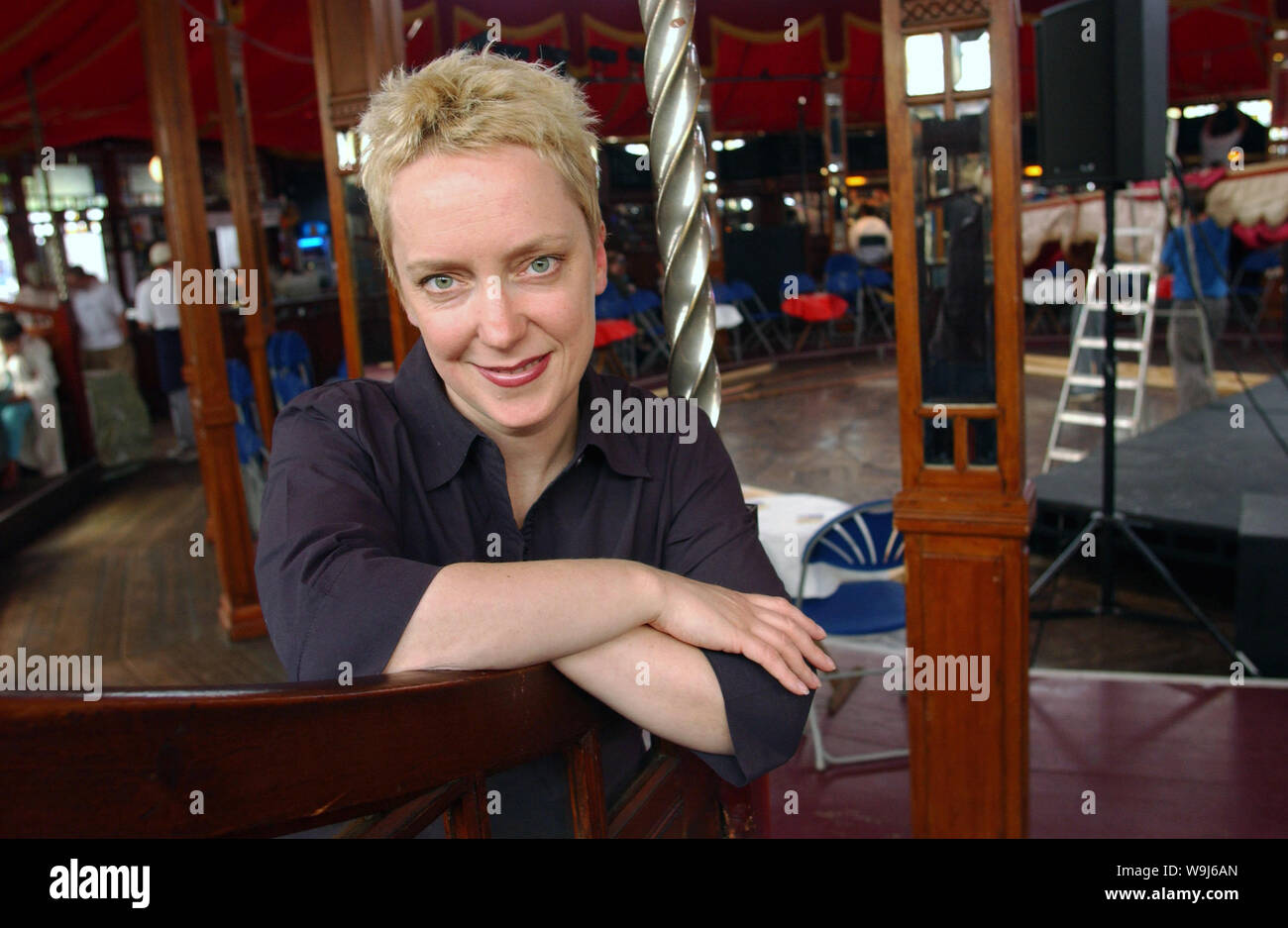 BBC radio and TV presenter Janice Forsyth pictured after a show at the