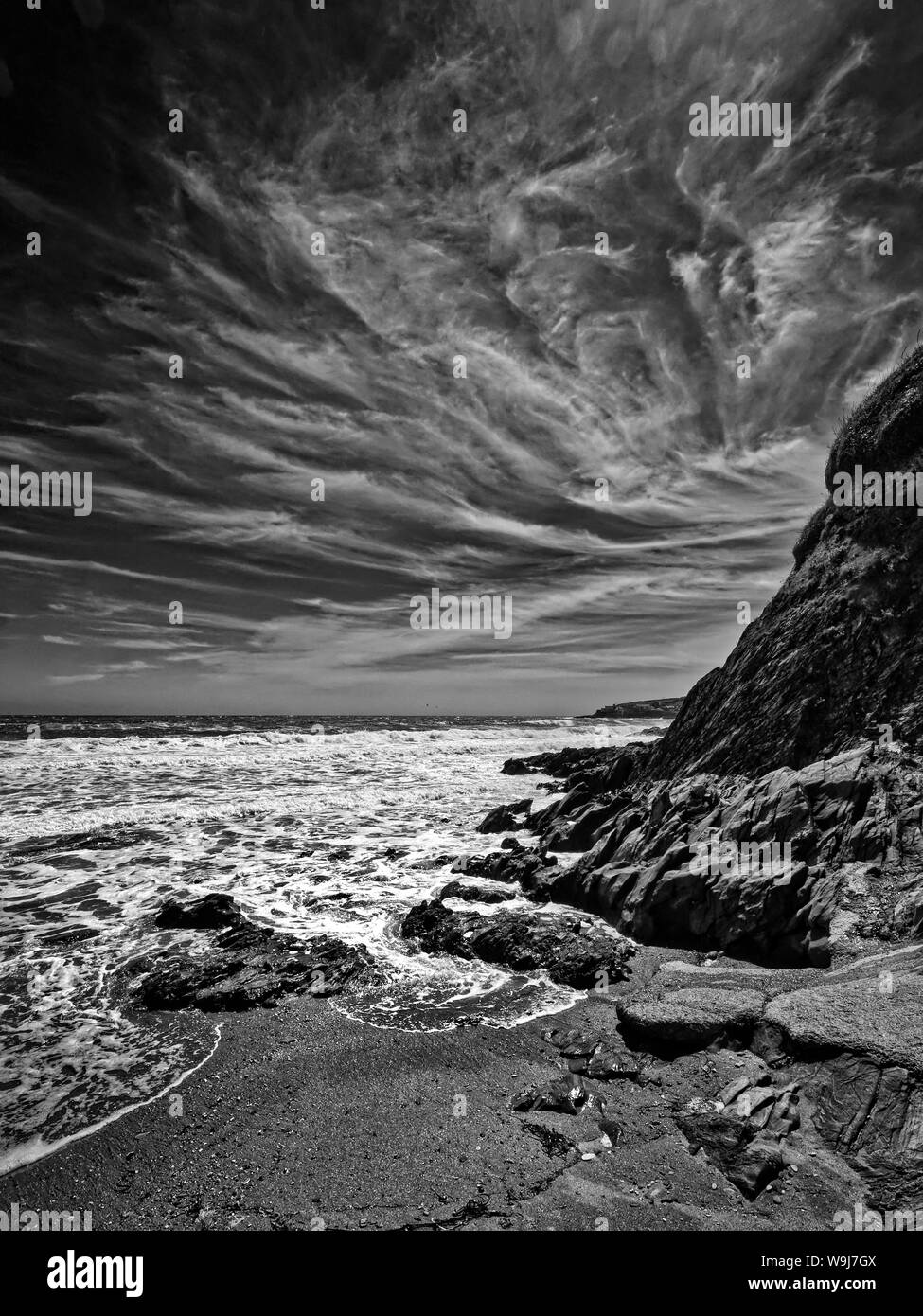 Porthcurnick Beach, Portscatho, Cornwall, UK Stock Photo - Alamy