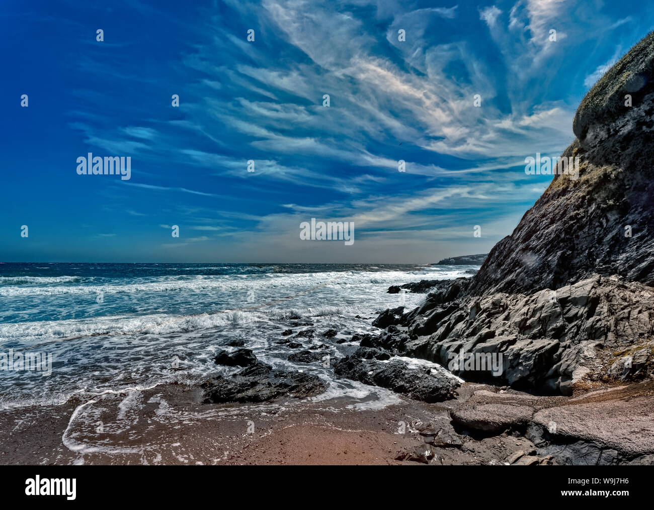 Porthcurnick Beach, Portscatho, Cornwall, UK Stock Photo - Alamy