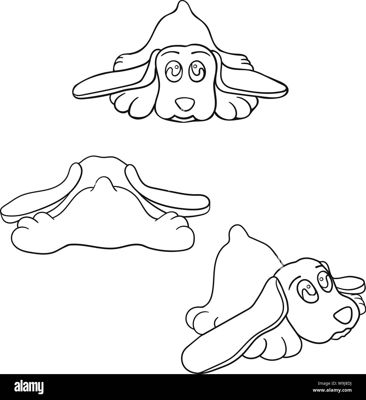 Cute dog set. Isolated vector Stock Vector Image & Art - Alamy