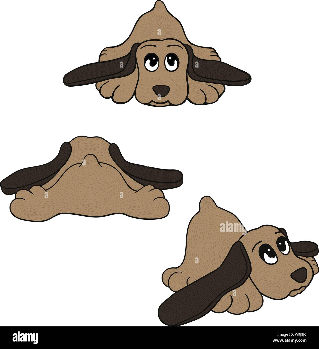 Cute dog set. Isolated vector Stock Vector Image & Art - Alamy