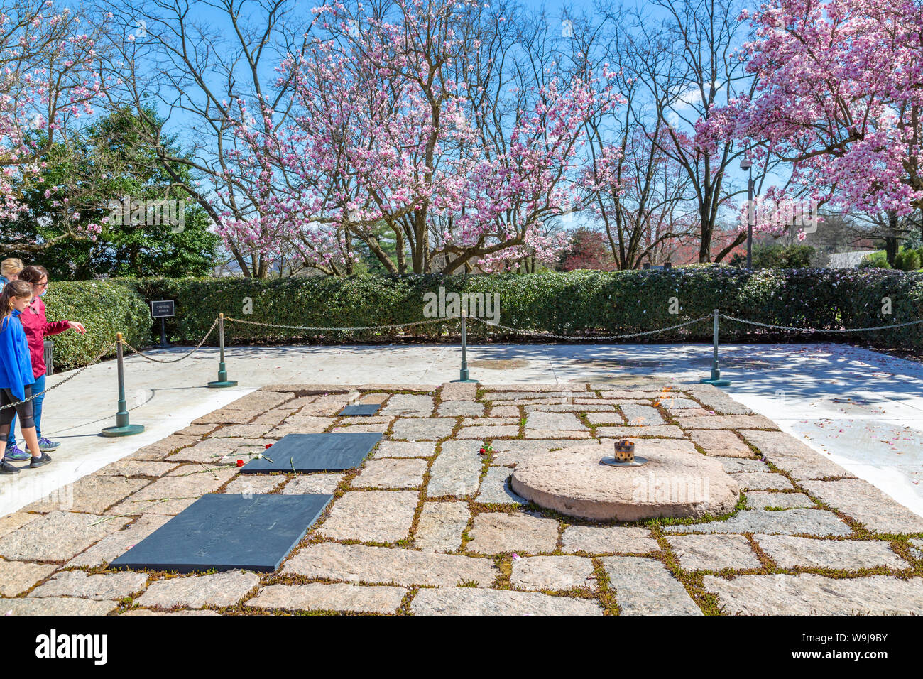 View of President John F. Kennedy Gravesite in Arlington National