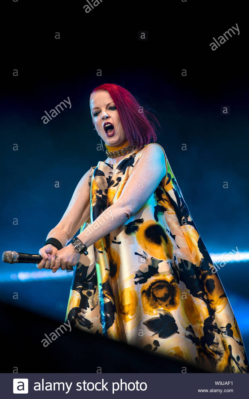 Garbage - lead singer Shirley Manson - performing live in 2019 Stock ...