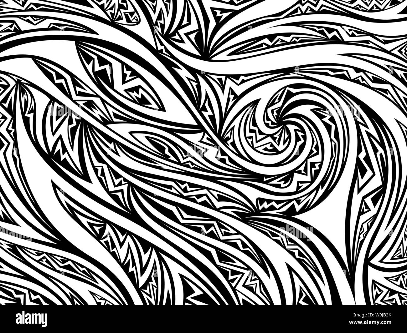 Abstract psychedelic wave pattern. Vector illustration background. For  print, textile, web, home decor, fashion, surface, graphic design Stock  Vector Image & Art - Alamy