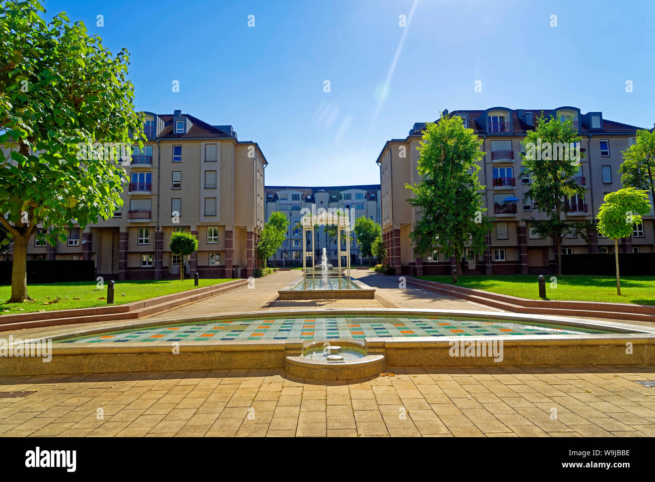 Kupferberg Terrassen, Springbrunnen Stock Photo - Alamy