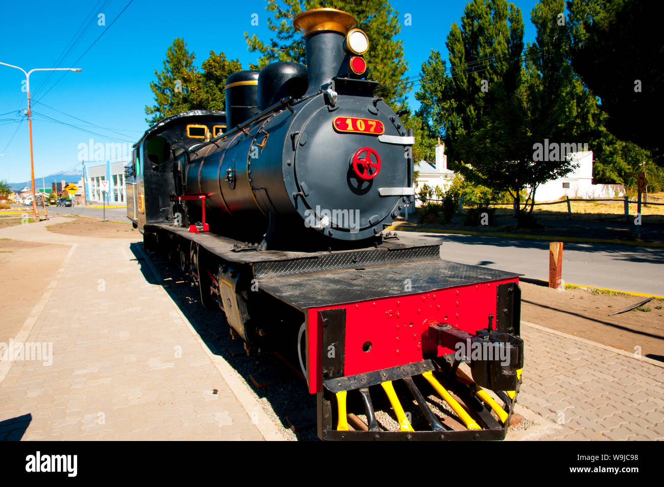 Old Patagonian Express Locomotive - Argentina Stock Photo