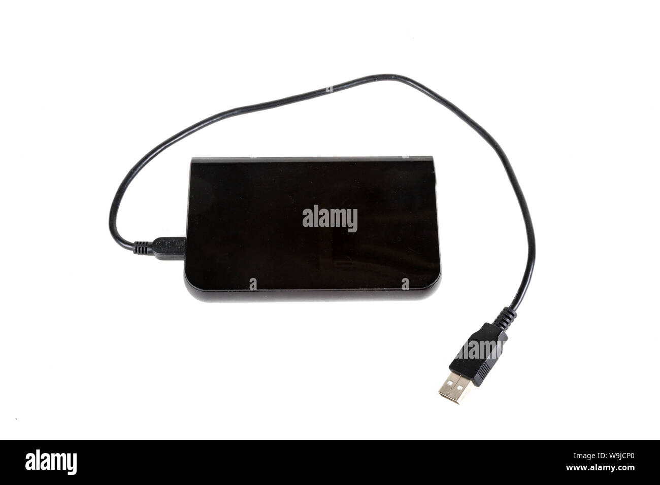 An external USB hard disk drive isolated on a white background Stock