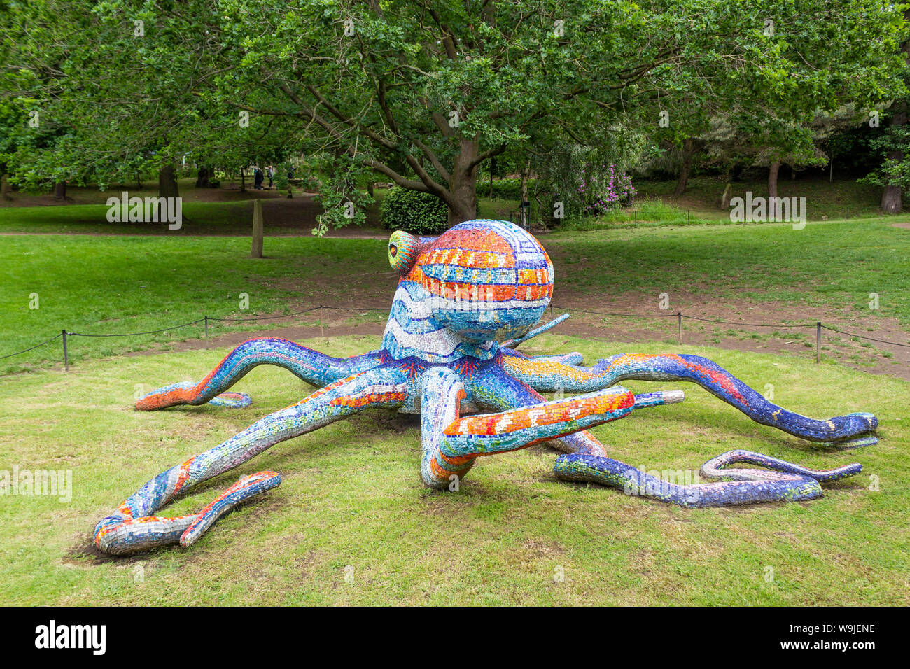 The Yorkshire Sculpture Park (YSP), West Bretton, near Wakefield, West Yorkshire, England. Sculpture by Marialuisa Tadei entitled Octopus (Polipo) 201 Stock Photo