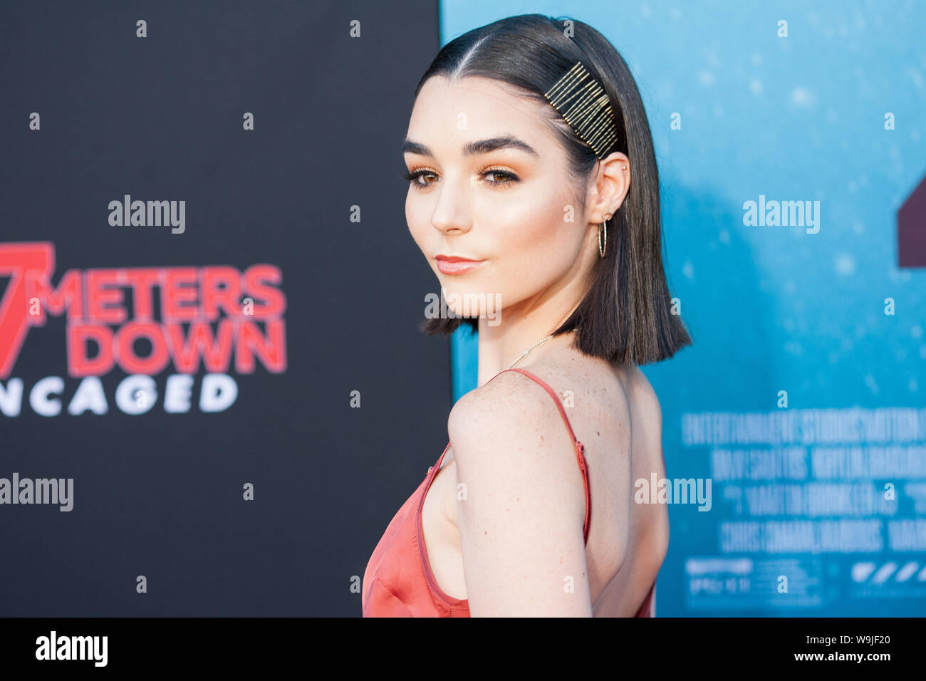 Los Angeles, CA. 13th Aug, 2019. Indiana Massara attends the 47 Meters