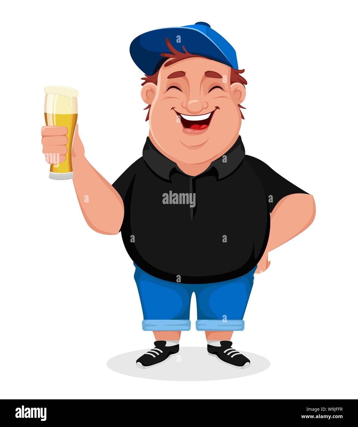 Cheerful Man Holding A Glass Of Beer Vector Illustration On White Background Stock Vector Image Art Alamy Cheerful Man Holding A Glass Of Beer Vector Illustration On White Background Stock Vector Image Art Alamy