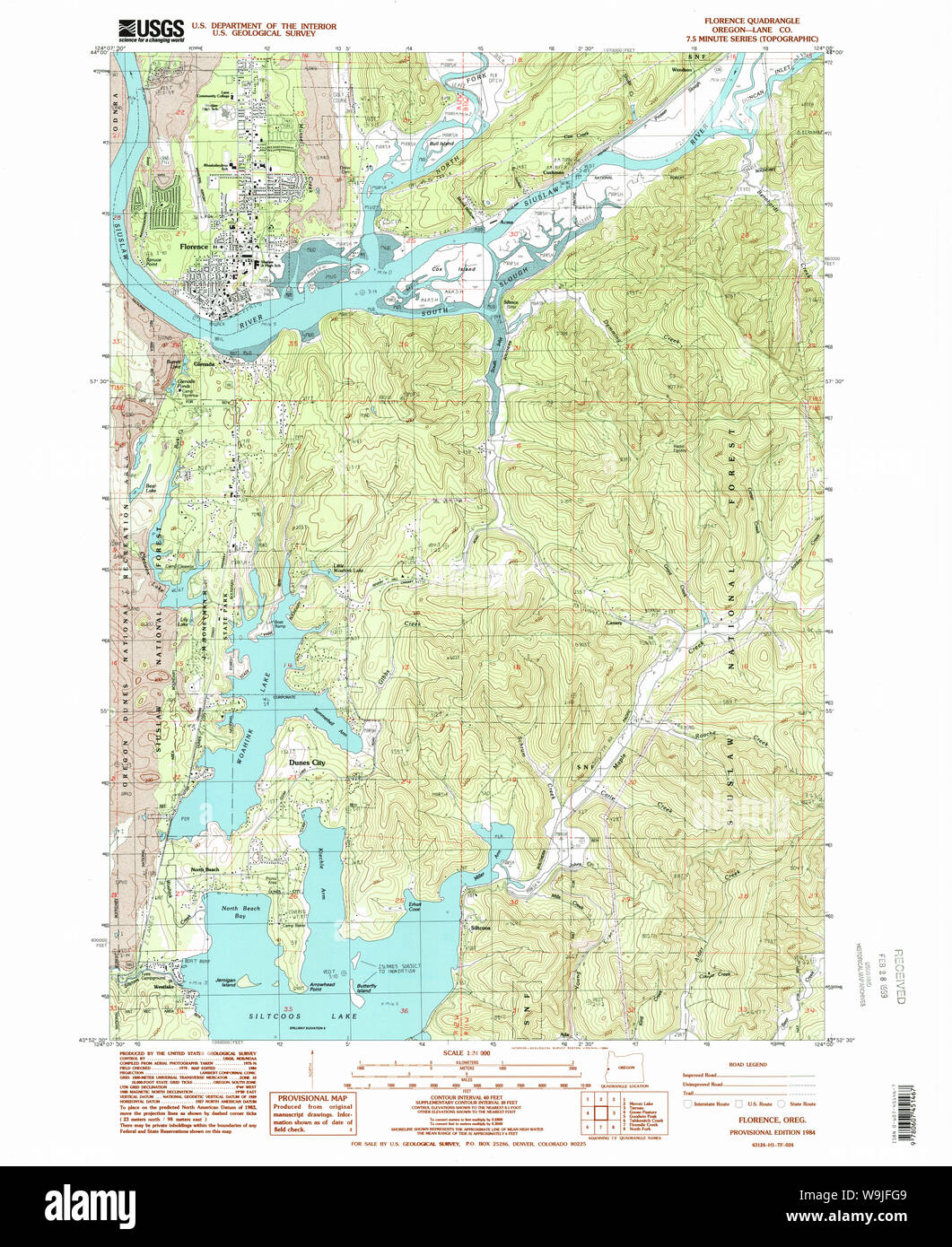 Map of florence oregon hires stock photography and images Alamy