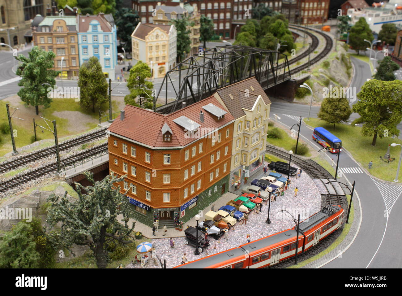 Toy city in a small size, very beautiful and realistic Stock Photo Alamy