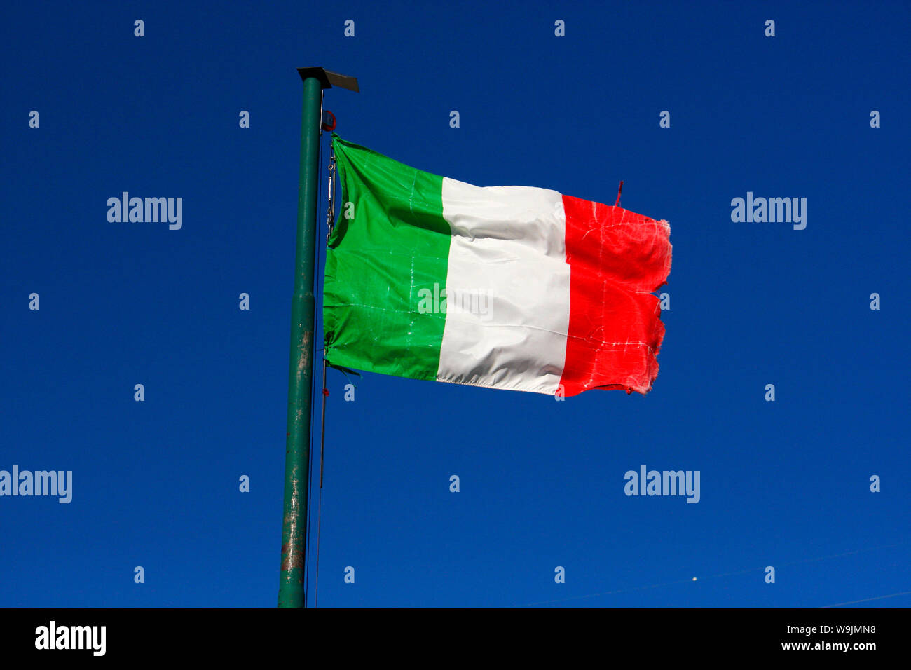 italienische Fahne, Italien. Stock Photo