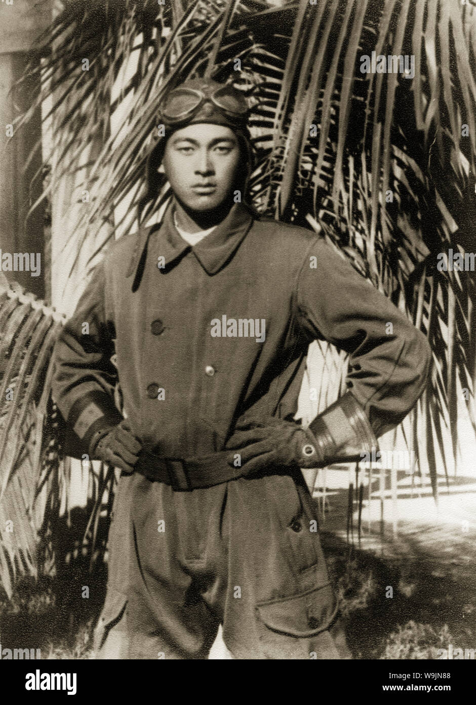 1940s Japan - WWII Japanese Fighter Pilot ] — Japanese fighter pilot in  uniform. 20th century vintage gelatin silver print Stock Photo - Alamy