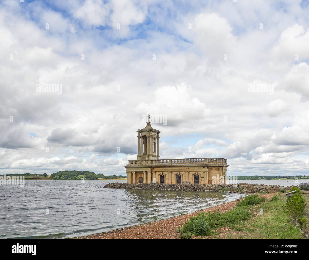 Normanton Church on the edge of Rutland water Stock Photo - Alamy
