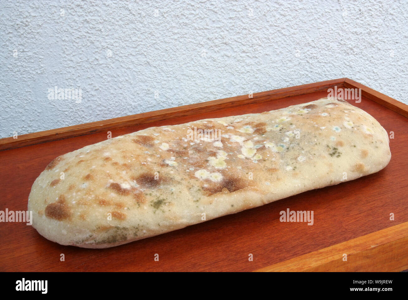 Old bread. Old flour bread. Moldy bread. Bad bread, Bad food. Rotten