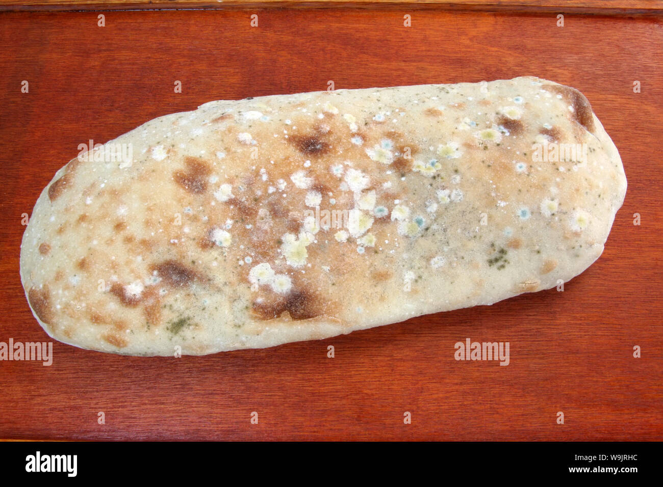 Old bread. Old flour bread. Moldy bread. Bad bread, Bad food. Rotten
