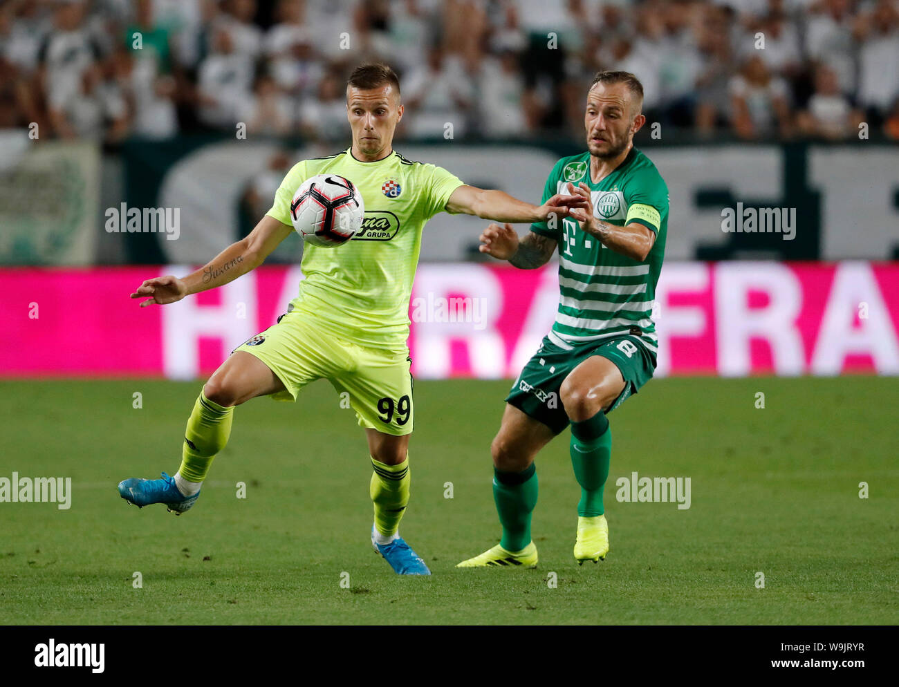 BUDAPEST, HUNGARY - JULY 24: Davide Lanzafame of Ferencvarosi TC celebrates  his goal during the UEFA Champions League Qualifying Round match between Ferencvarosi  TC and Valletta FC at Ferencvaros Stadium on July