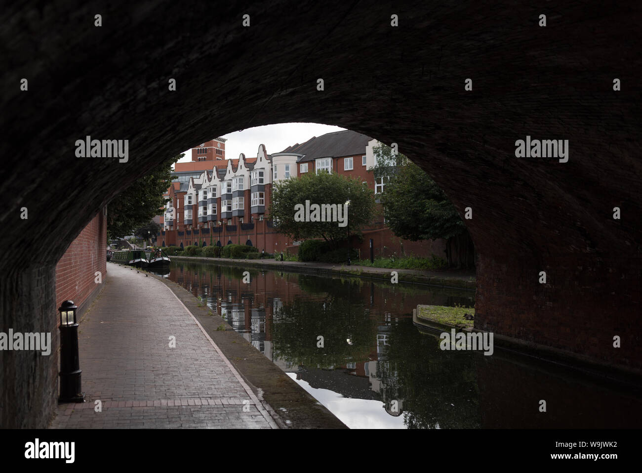 canal tunnel traditional in birmingham city Stock Photo