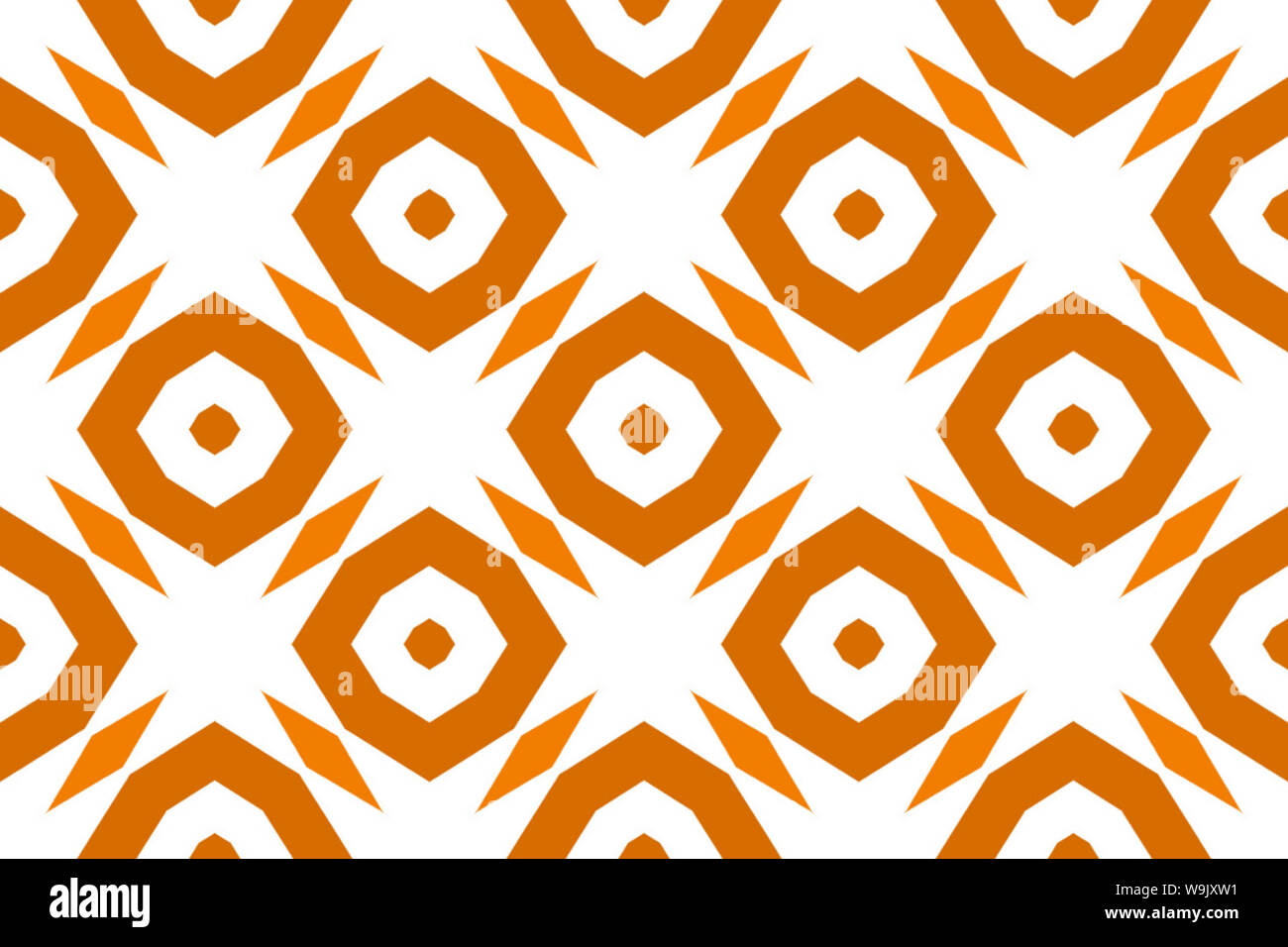 Seamless geometric pattern. Shaped brown octagonals and diamonds on ...