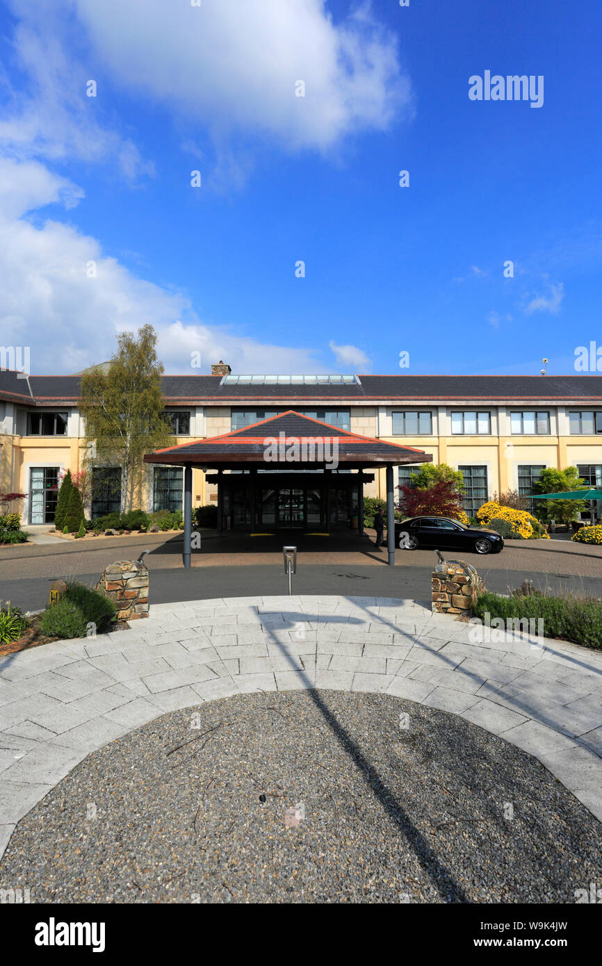 View of the Druids Glen golf course resort hotel, County Wicklow, Republic of Ireland Stock Photo