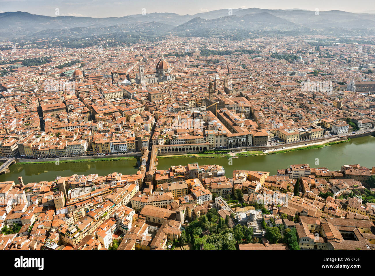 aerial view of florence italy