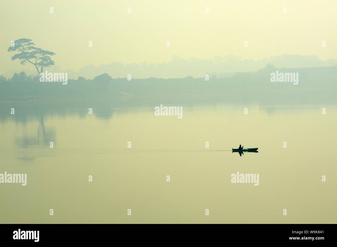 Hooghly River, part of the Ganges River, West Bengal, India, Asia Stock Photo
