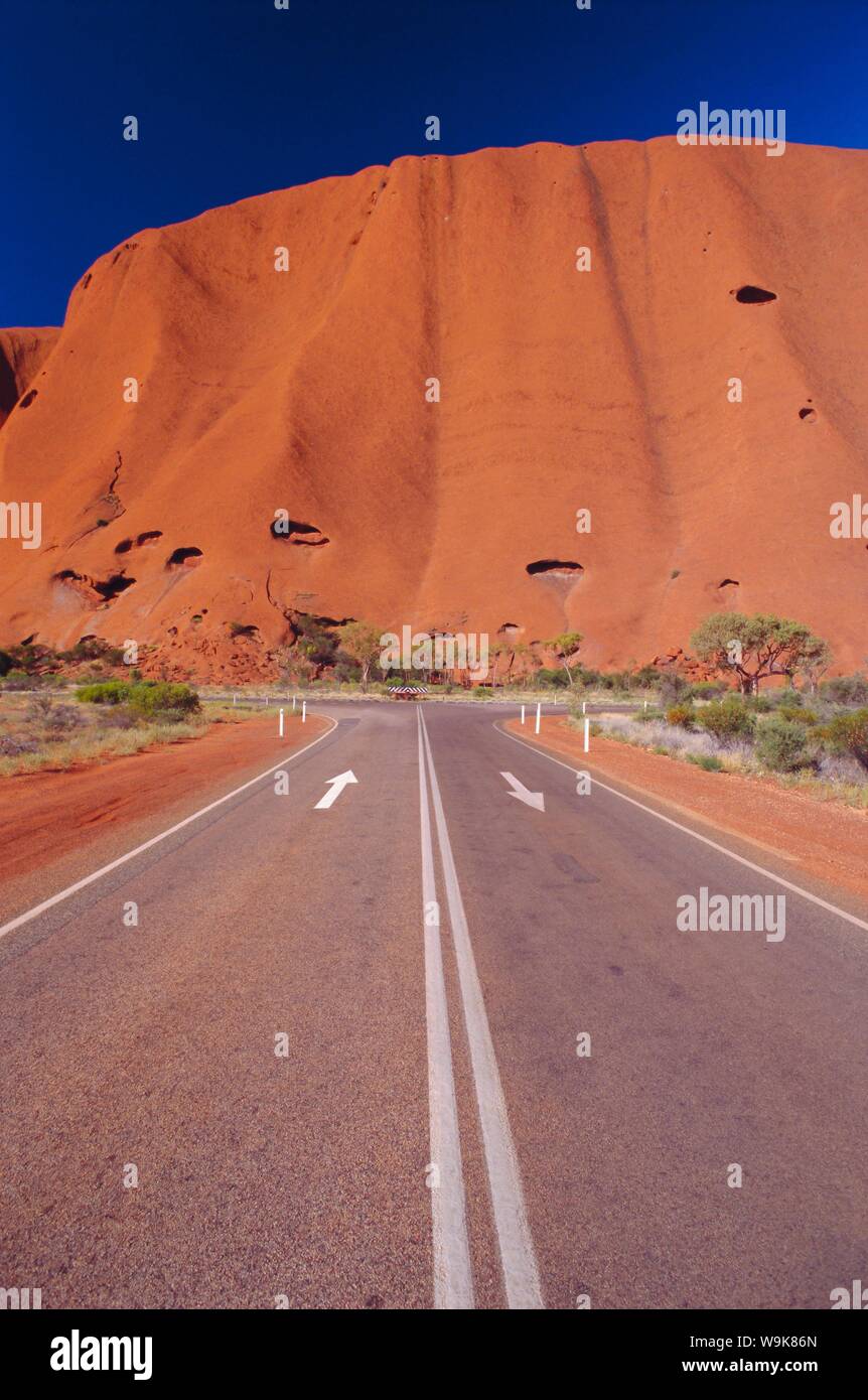 Road to Ayers Rock, Australia Stock Photo