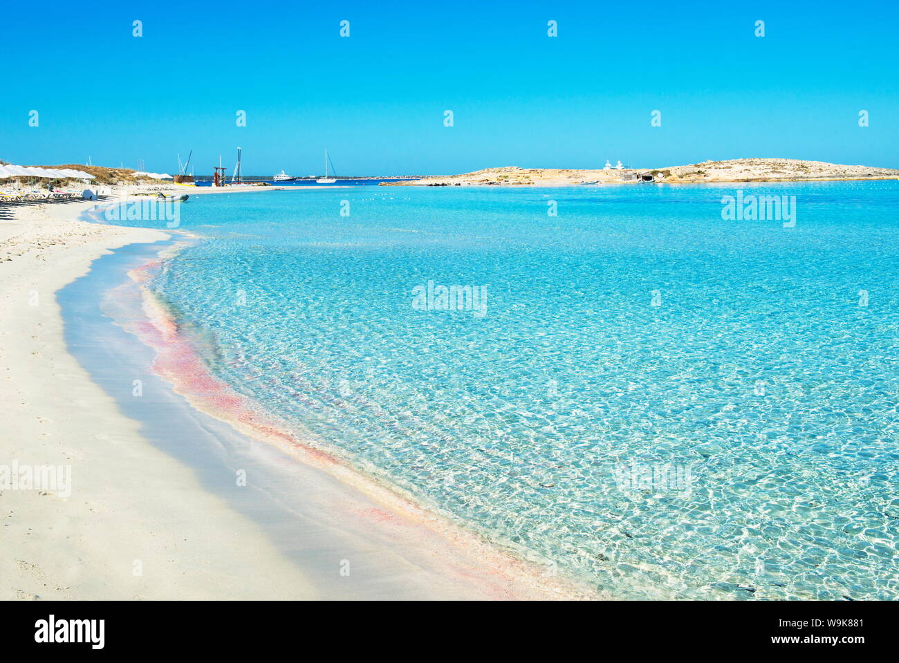 Ses Illetes beach, Formentera, Balearic Islands, Spain, Mediterranean, Europe Stock Photo