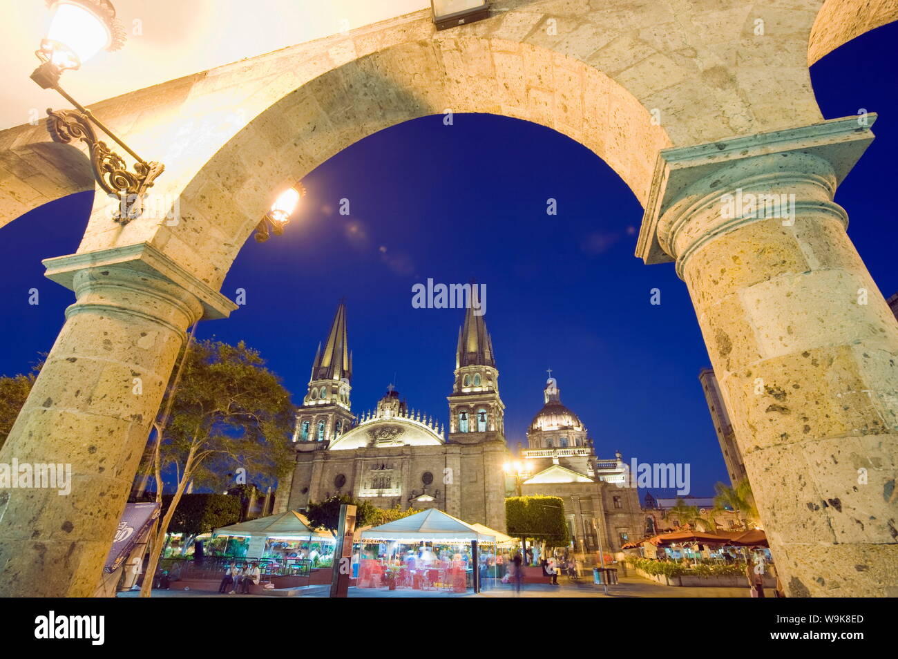 Cathedral in Plaza de Armas, Guadalajara, Mexico, North America Stock Photo