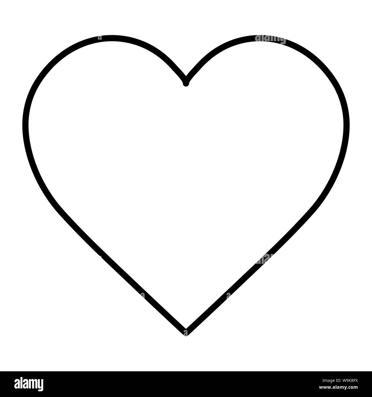 Heart icon, symbol, on a white background. Perfect use for website, design,  pattern, etc Stock Photo - Alamy