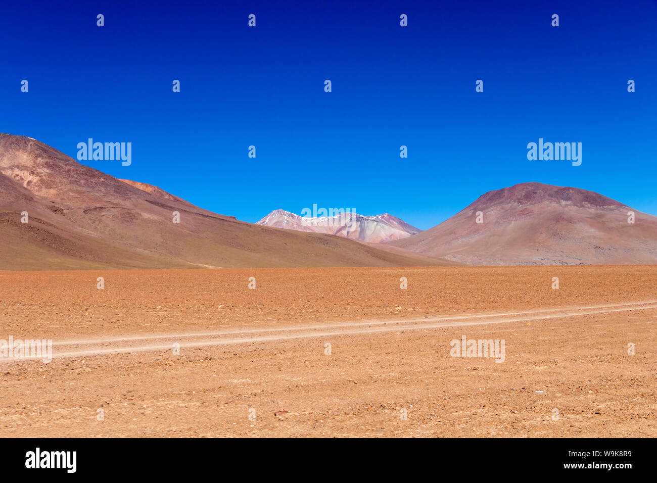 Volcanic landscape of Desierto Salvador Dali : Salvador Dali Desert , also known as Dali Valley, Valle de Dali, an extremely barren valley Stock Photo