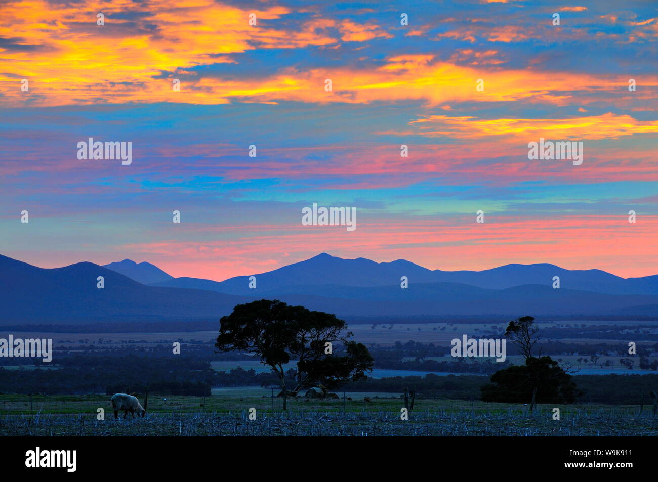 Sunrise, Stirling Range, Stirling Range National Park, Western Australia, Australia, Pacific Stock Photo