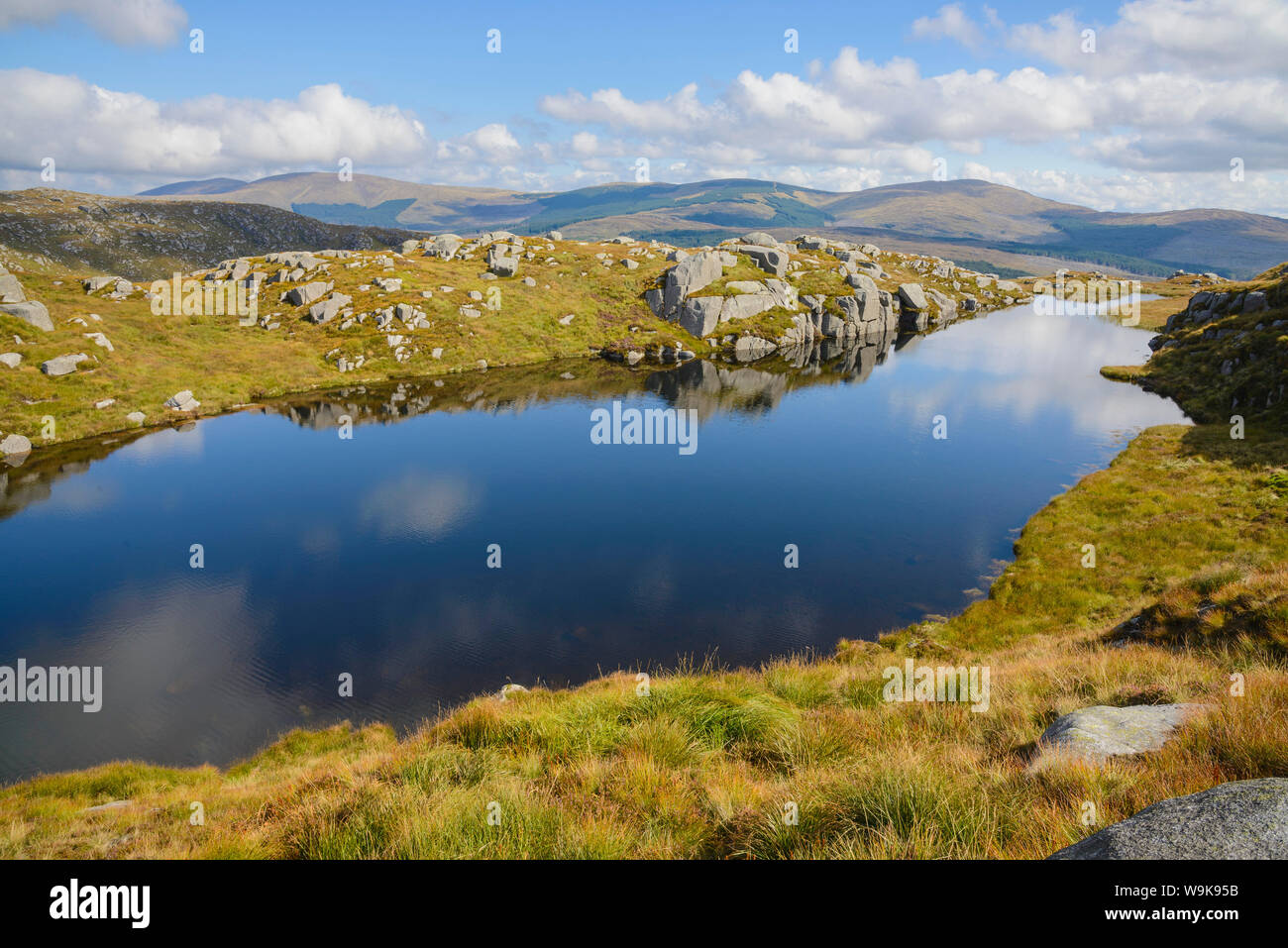 Dow Loch, Rig of the Jarkness and Craiglee walk, Galloway Hills, Dumfries and Galloway, Scotland, United Kingdom, Europe Stock Photo