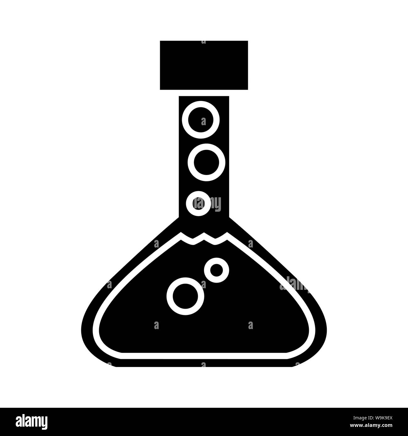 erlenmeyer flask Icon Vector Design or logo Illustration. Perfect use for website, design