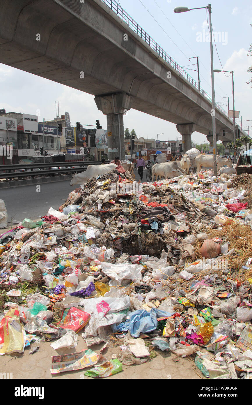 Rubbish dump at roadside Stock Photo Alamy