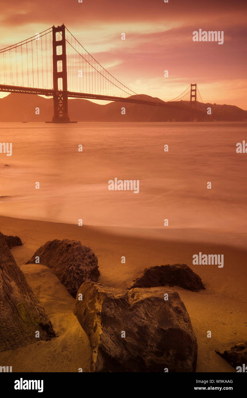 Golden Gate Bridge, San Francisco, California, United States of America, North America Stock Photo