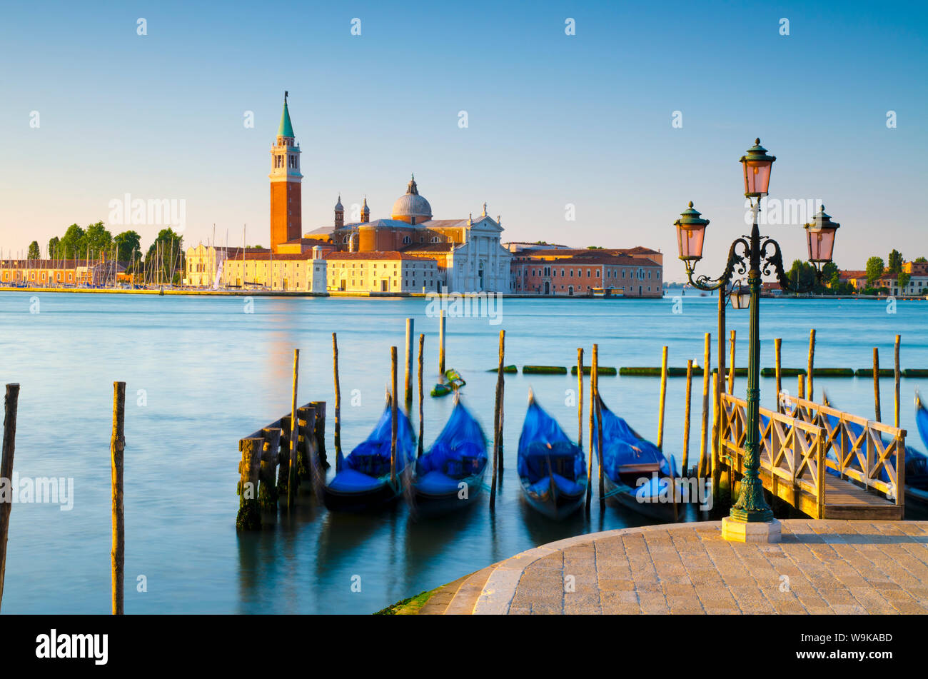 San Giorgio Maggiore Church across Basino di San Marco, Venice, UNESCO World Heritage Site, Veneto, Italy, Europe Stock Photo