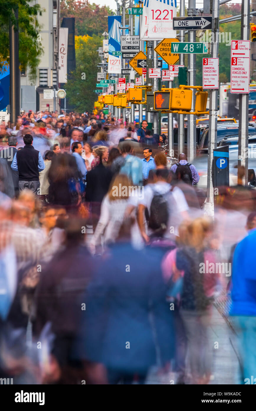 6th Avenue (Avenue of the Americas), Midtown, Mahattan, New York, United States of America, North America Stock Photo